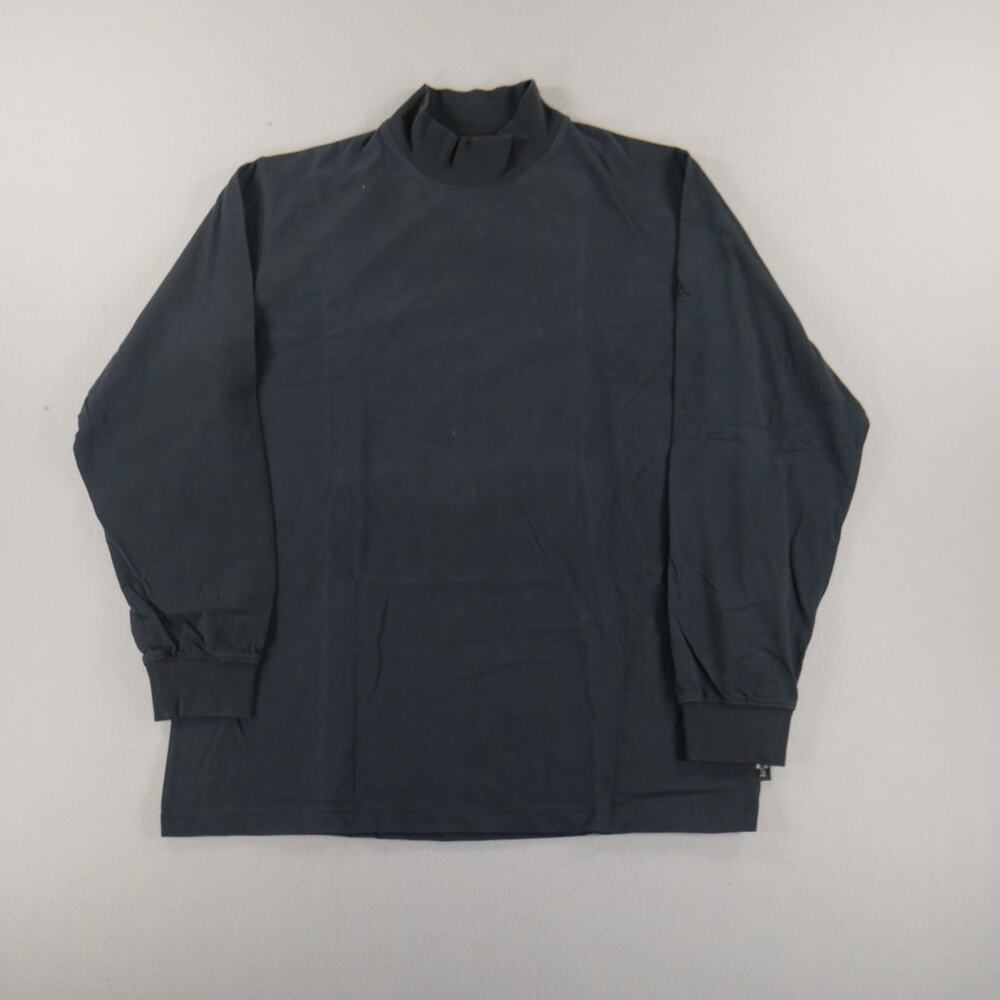 Vintage‎ Y2K Adidas Mock Climalite Black Long Sleeve Mens Size Medium Streetwear